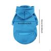 Hunde Hoodie Kleidung Pullover Kostüm Warm Weich mit Tasche Mantel Jumpsuit Outfit für