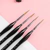 5Pcs 00000 Precision Fine Tip Paint Brush Set For Acrylic Models Mini Miniature Detail Nylon Hair Thin Extra Fine Paintbrushes