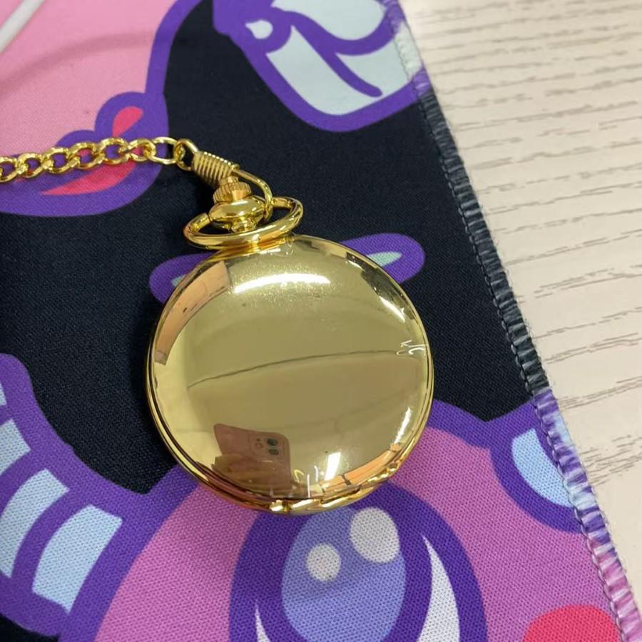 Taschenuhr im antiken Stil aus Wolframstahl mit arabischen Ziffern, poliertes Klappdesign, erhältlich in 4 Farben