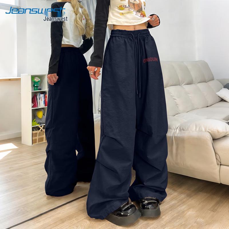 Jeanswest Women s High-Waist Drawstring Loose Track Pants S