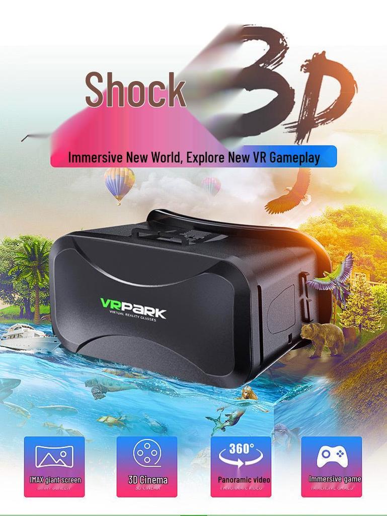 VR Headset for Mobile – 3D Panoramic Movie & Game Experience