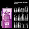 120Pcs /1Box False Nail Tips Clear Semi-Frosted Full-Coverage Soft Fake Nails Extension For Home Diy Nail Salon Manicure
