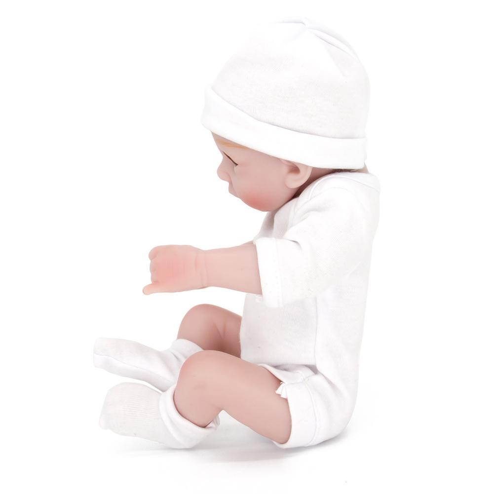 28 cm 11 tommer vinyl Leketøy Reborn Rebirth dukke Lukket øye simulering for barn Bursdag Julegaver ledsaget av leker