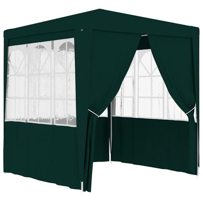 VidaXL Tente de Réception avec Parois Latérales Belvédère Tonnelle Pavillon Chapiteau Mariage Barbecue Voyage de Camping 48534