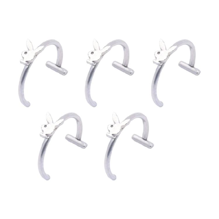 Magnetic Imitation Lip Rings Stainless Steel Body Jewelry Without Piercing Comfortable Wear for Dances Party Supplies