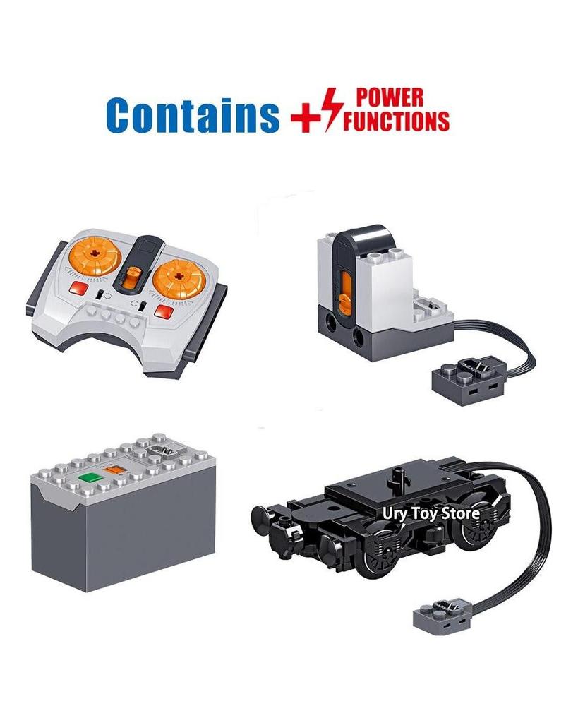 Qunlong 0310 Technic Serie Zug Batterie Elektrische Power Motor Mini Figuren Pädagogische Bausteine ​​Spielzeug Für Kinder