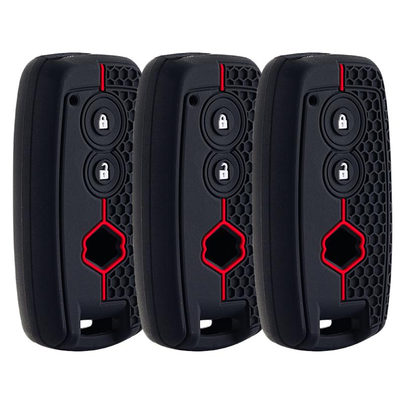 Coque en Silicone pour Clé de Voiture Support Coquille Porte-Clés Protecteur Pour Suzuki Sx4 Swift 2007 2009 Grand Vitara Scorss Xl-7 Accessoires
