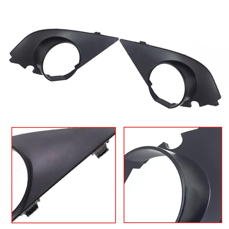 Pair Car Front Bumprt Fog Light Cover Lamp Frame Grille For BMW E60 E61 M Sport 2003 2004 2005 2006 2007 2008 2009 51117896604