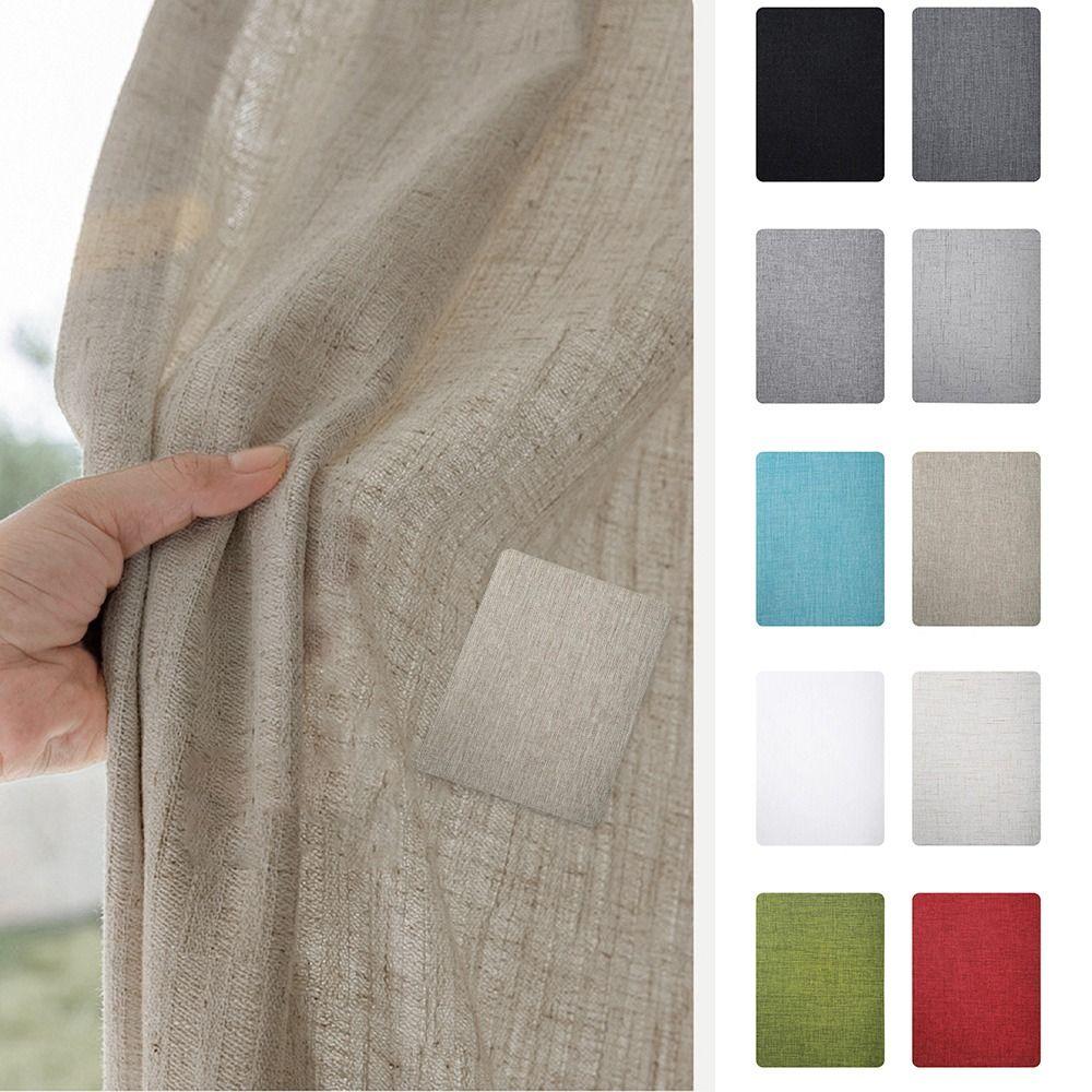 2PCS Self-Adhesive Sofa Repair Patch Multi-Color Linen Fabric Patch Linen Sticker Sheet Sofa
