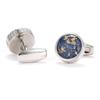Men's Exclusive 2022 Round Gold Cufflinks - Colorful Shirt Sleeve Studs (XK22S017)