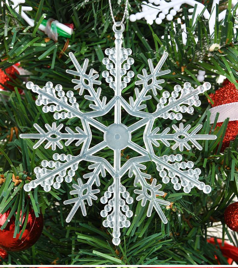 Creative Snowflake Ornaments for Indoor Mall Displays and Christmas Trees