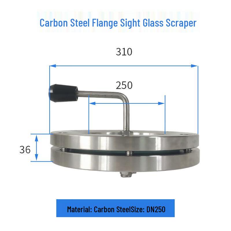 Carbon Steel Scraper Flange Sight Glass