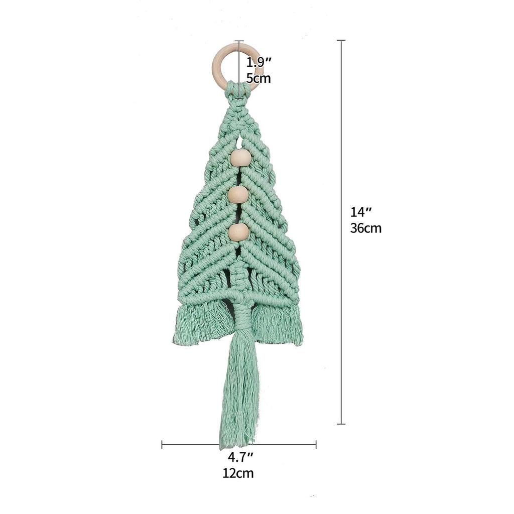 Christmas Tree Tapestry Festival Nordic Gifts Hand Woven Exquisite Decoration Wedding Backdrop with Tassel Xmas Tree Pendant