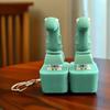 Lizard Button Keychain Ornament Funny Lizard Sounds And Flash Effects Rechargeable Portable Stress Relief Fidget Pendant