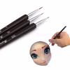 3pcs/set  Dotting Painting Drawing UV Gel Liner Polish Brush Tool Nail Art Pen