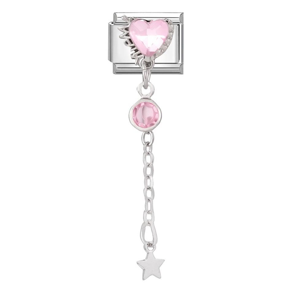 Butterfly Bow Knot Zircon Bracelet Links Stainless Steel Bracelet Links  Bracelet Crafting