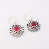 Pink Tourmaline Gemstone 925 Sterling Silver Jewelry Drop/Dangle Earrings 1.57" CE-19-1