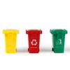 3Pcs Trash Can Toy Bright-colored Portable ABS Kids Garbage Truck's Trash Cans Toy Shooting Props