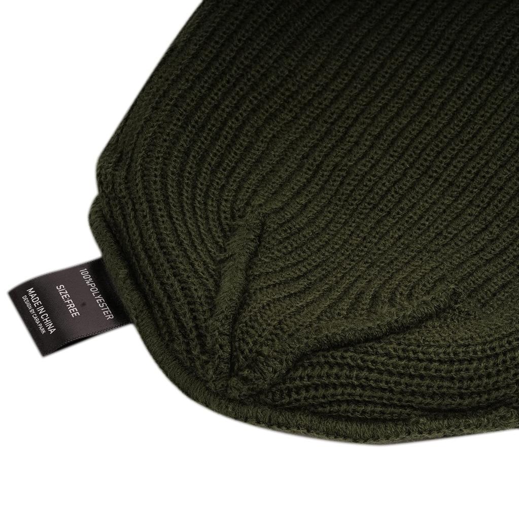 Clape Knit Winter Watch Striped Knit Islamic Watch Capuccio Solid Men's Hat, Cap, Women's Beanie, Stretchy, Soft, Cap, Windproof, Cold-Proof, Warm,