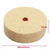 3 Inches Wool Felt Polishing Wheel 3\'\' Beige Buffing Pad Grinding Wheel