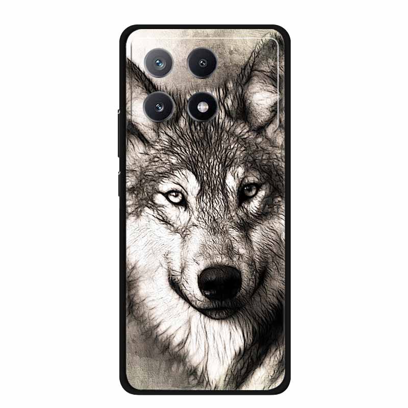For Xiaomi Poco F8 Pro Case PocoF8 Pro TPU Cover Soft Silicone Funda Phone Case For Poco F8 Pro Case Lion Wolf Shockproof Coque