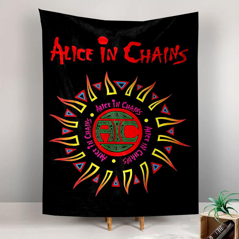 Alice in Chains Tapestry Wall Hanging, Grunge Band Logo, Wall Decor for Bedroom Living Room Dorm
