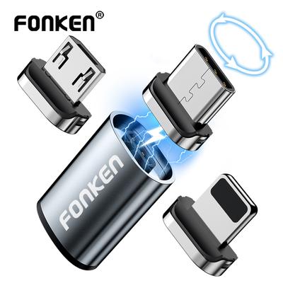FONKEN Type C Micro USB Cable Convert Plug Magnetic Cable Adapter Magnetic Charger Cable Connector Mobile Phone Charging Converter
