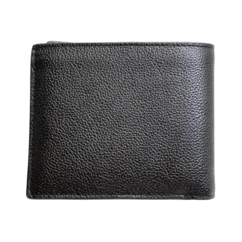 Coach 3 IN 1 Wallet 11 Eight Credit Card Slots Smooth Calfskin Wallet Men's Black