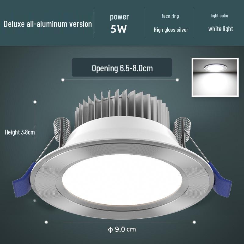Recessed Ceiling Downlight – Copper Spotlight for Living Room and Commercial Spaces