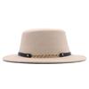 New Western cowboy hat, Tibetan wool top hat, men's and women's autumn/winter outdoor ox-head accessory, travel riding hat