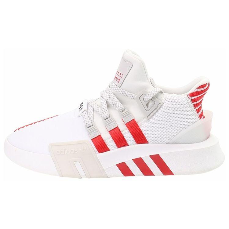 Adidas Originals Eqt Bask Adv Round Toe Lace-Up Slip-Resistant Durable Breathable Low-Top Lifestyle Casual Shoes Unisex sneakers White Red Gray FW4250