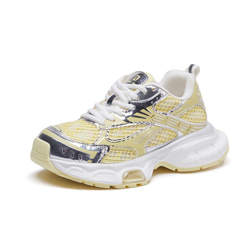 Új apa cipők nőknek divatos vastag talpú sport egycipők