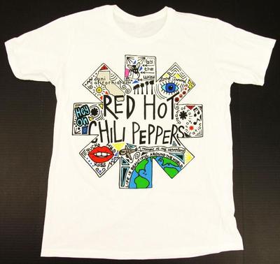 Red Hot Chili Peppers Anthony Kiedis DIY Tour Weißes Baumwoll-T-Shirt S-234XL F119 Unisex T-Shirt