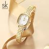 Ladies Watch Fashion Steel Belt Small Square Watch Waterproof Quartz Watch Niche Watch Women 0217