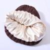 Versatile series adult rabbit velvet knitted hat solid color lined outdoor satin lining wool hat source