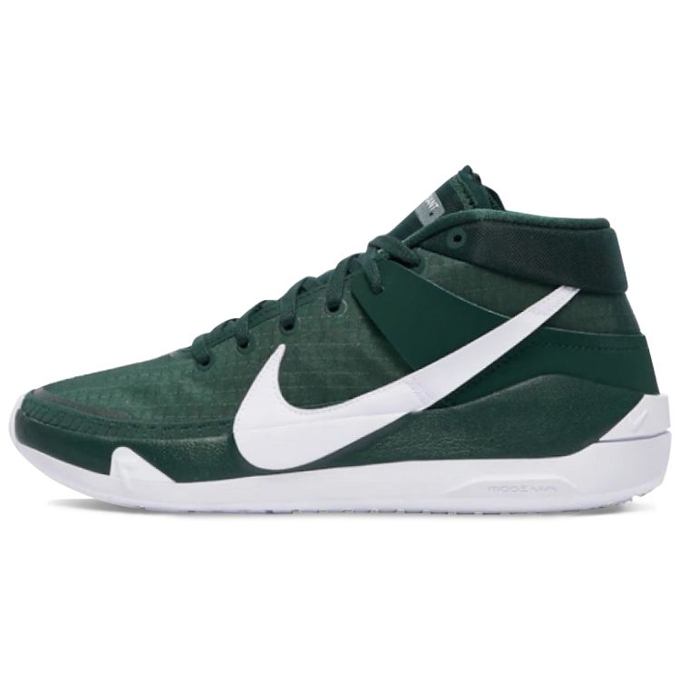 Nike KD 13 TB Promo Durant Round Toe Lace-Up Mid-Top Air Zoom Performance Basketball Shoes Unisex sneaker Green CW4115-303