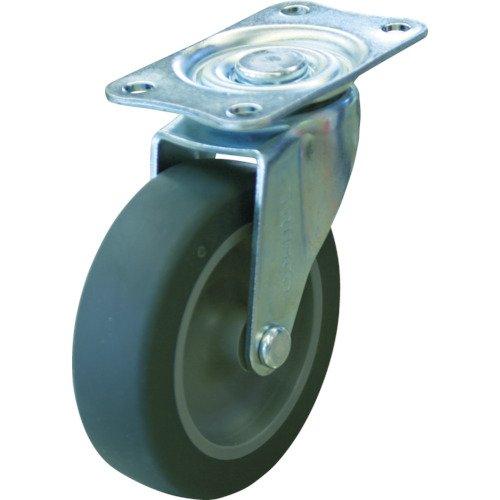 TRUSCO Universal Caster for Rootvan (Mesh Type) 3.0 inches (75 mm) Elastomer Vehicle