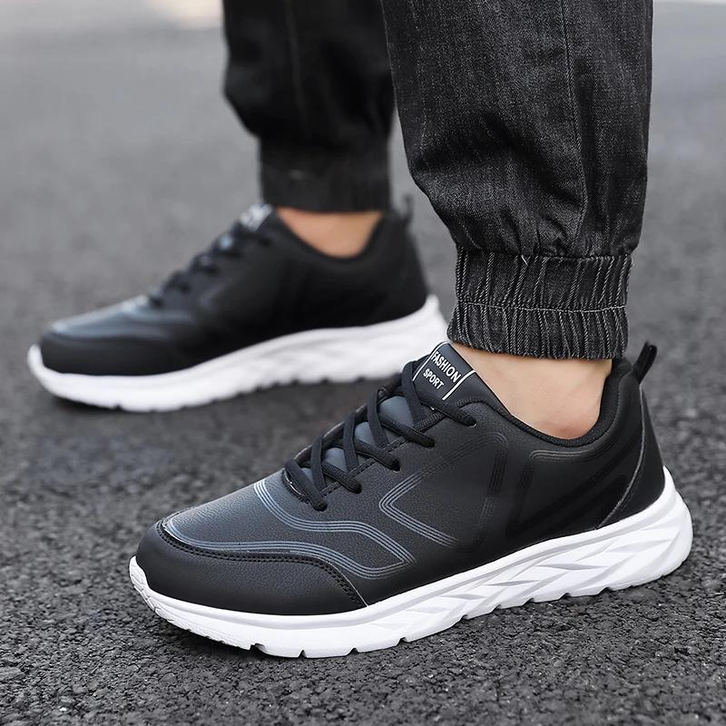 Fashion the Four Seasons Men's Running Shoes Light Weight Soft Non Slip Sneakers Comfortable High Quality Waterproof Sport