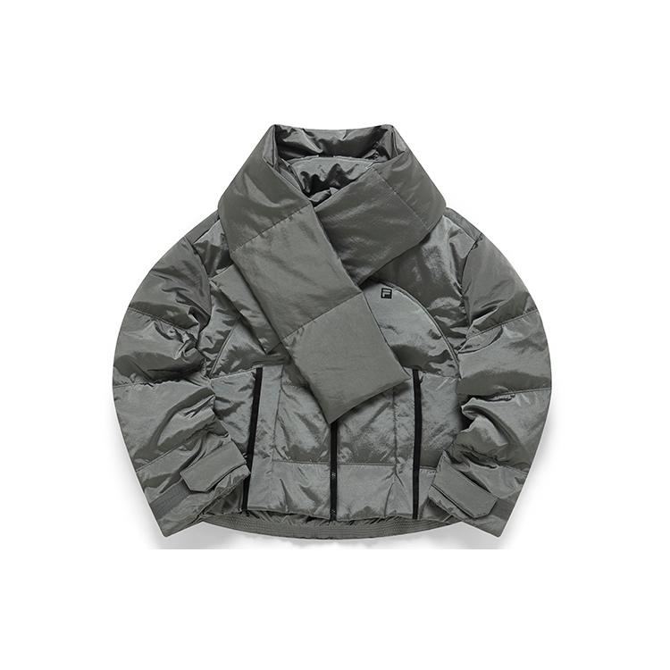 New FILA Down Jacket Winter Women's Shark Gray A11W141918F-DY