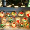 LED String Light Easy to Install Battery Powered Santa Claus Snowman String Light Christmas Fairy Lamp Party Supplies