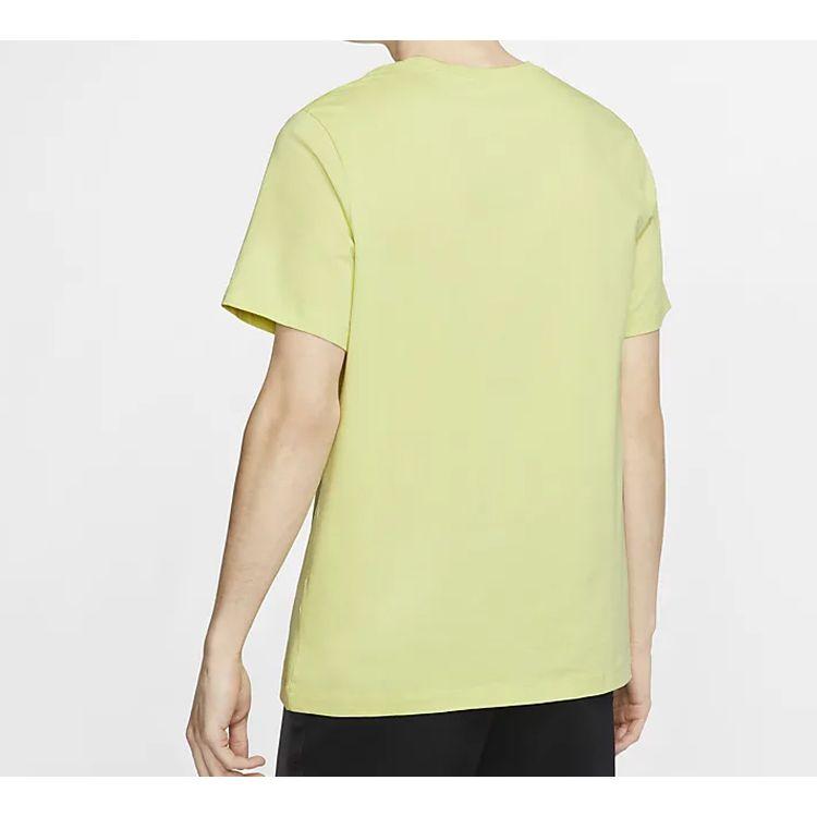 Nike Air Casual Sports Breathable Round Neck Short Sleeve T-Shirt Men Tops Bright-Lime CT6533-367