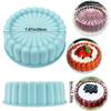 Round Silicone Charlotte Cake Pan Strawberry Shortcake Cheesecake Baking Pan Cakes Sponge Flan Kitchen Mold