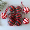 Weihnachtsbaum Anhänger Verschiedene Farben Weihnachtsbaumkugel Ornamente Weihnachten Dekoration Kugeln Charmante Rot-Weiß Gestreifte Kugeln