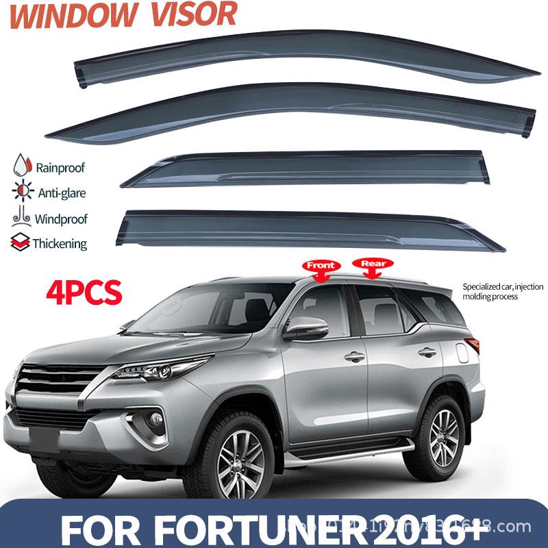 Дефлекторы окон (ветровики) для Toyota Fortuner 2015-2024
