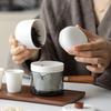 Mùyī Jade-Inspired Ceramic Side-Handle Tea Set