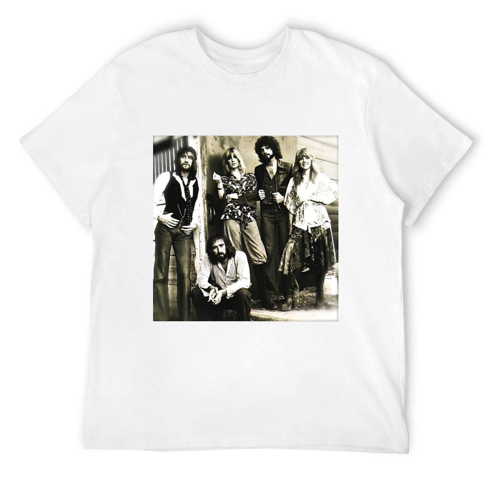 Fleetwood Mix Fleetwood Ранее Mac Mania Постер старый очень Футболка футболки однотонные белые футболки мужские S