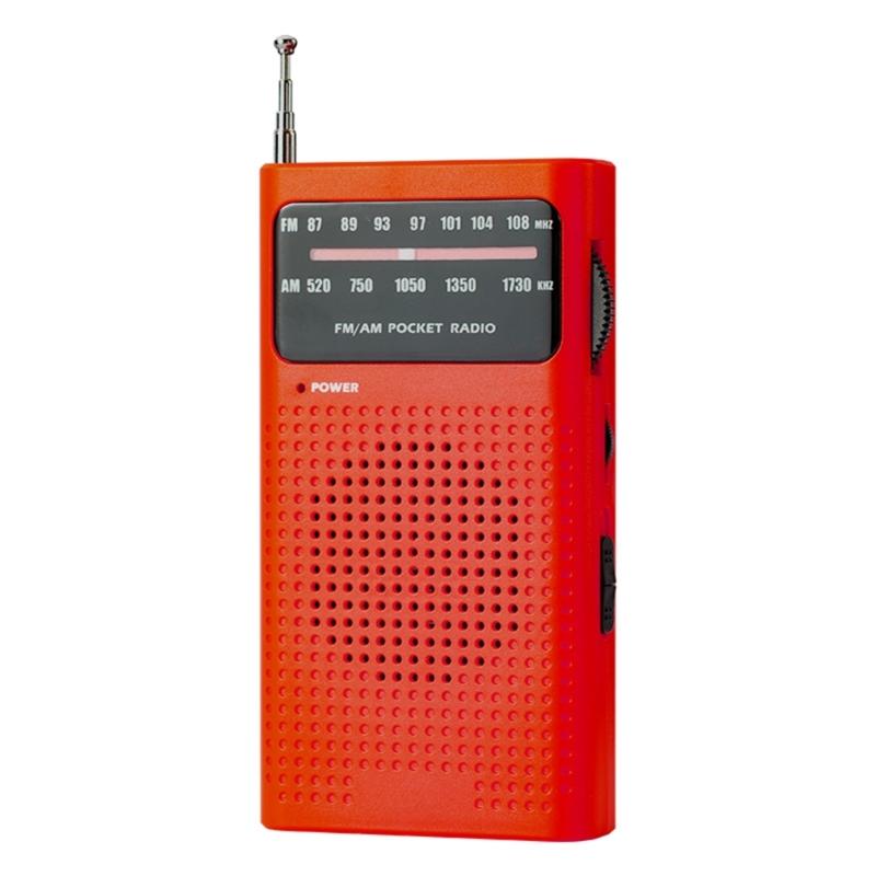 

Зручне AM FM Радіо з простим налаштуванням стрілкою та міцністю ABS AM FM Радіо Чітка якість звуку Прийом червоний