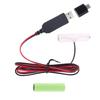 AA Battery Eliminator Cable with Type-C Converter USB or Type-C Input 5V2A  AA Dummy-Battery Output 1.5V/3V/4.5V/6V