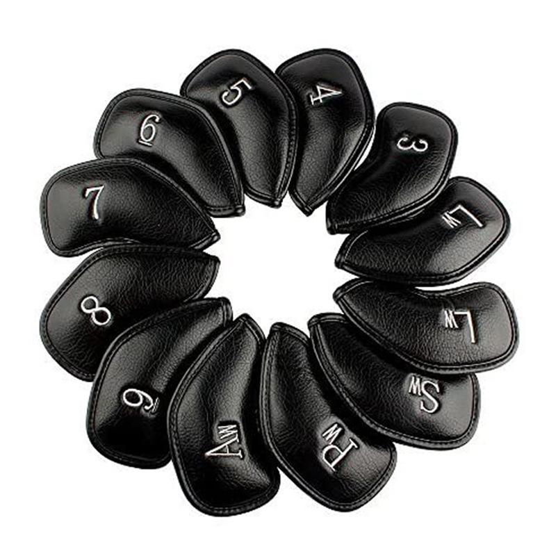 

Набор из 12 чехлов для гольф-клубов из ПУ кожи, устойчивых к царапинам и износу, пронумерованные протекторы для айронов Royal Blue (Set of 12)