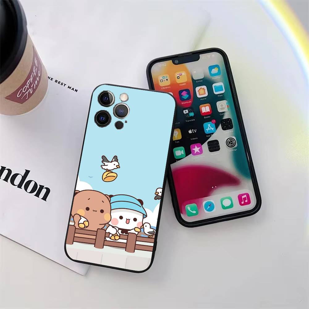 Hot BuBu DuDu Couple Cartoon Phone Case Silicone Soft For IPhone 17 Air 16 15 14 13 12 11 Plus Pro Max Plus
